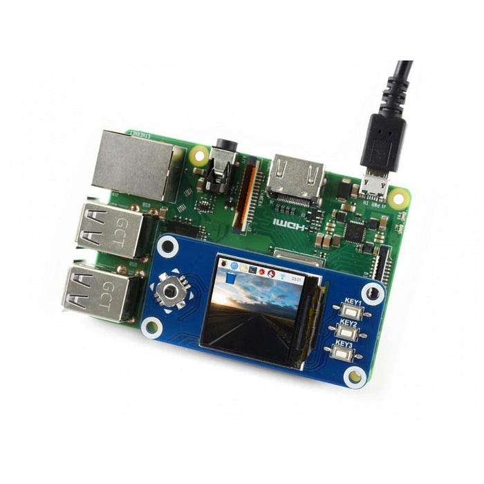 240x240p 1.3 inch RGB IPS LCD HAT for Raspberry Pi ST7789 Driver SPI Interface