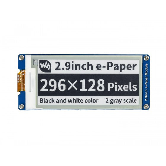 2.9inch E-Ink e-Paper Display Module (Black and White)