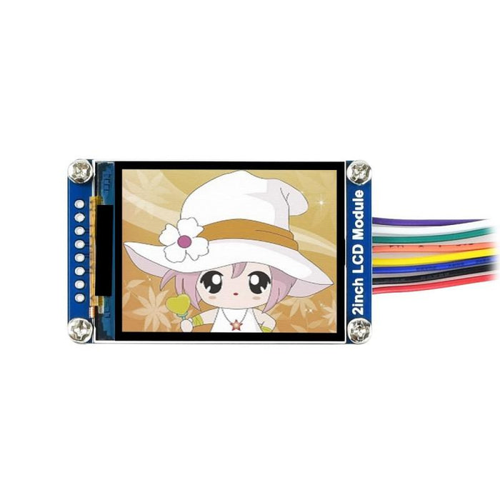 240x320p 2.0 inch RGB IPS LCD 262K ST7789 Driver SPI Interface 3.3V Low Power