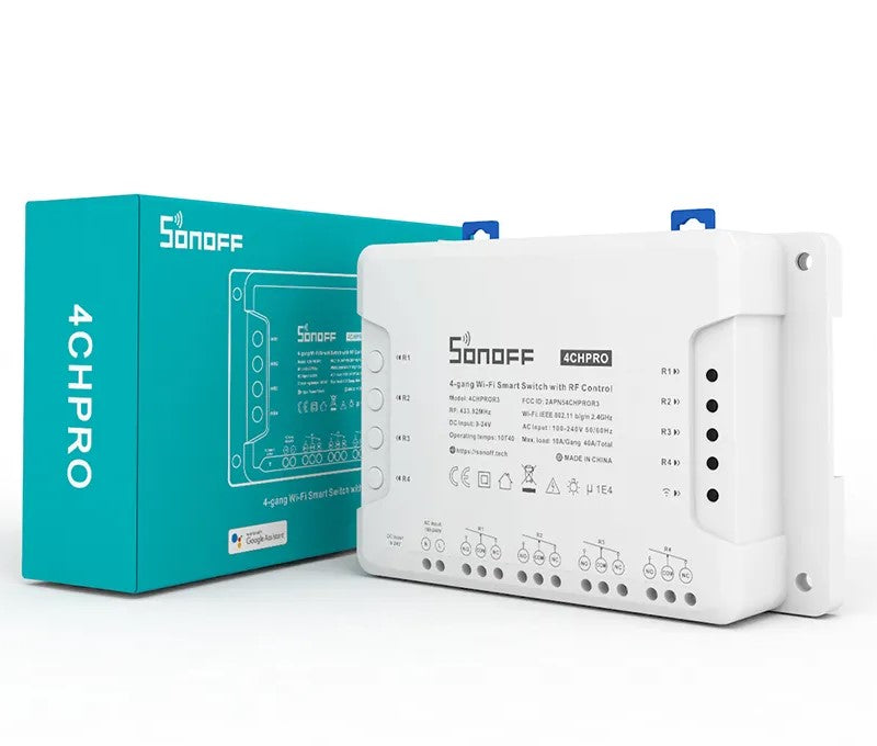 SONOFF 4CHPROR3 4-Gang Wi-Fi Smart Switch with RF Support