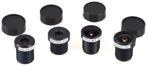 4 in 1 M12 Lenses with IR Cut Filter (650nm, 2.65mm, 3mm, 6mm, 8mm)
