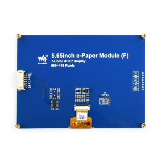 5.65inch ACeP 7-Color E-Paper E-Ink Display Module — makerelectronics