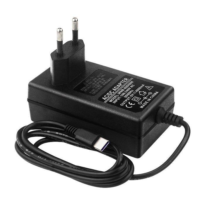 5V 4A USB Type-C Power Supply EU Plug for Raspberry Pi, Orange Pi, and Jetson Nano