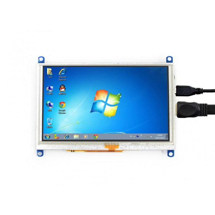 800x480p 5 inch HDMI Resistive Touch Screen LCD with Touch Pen HDMI USB Cables
