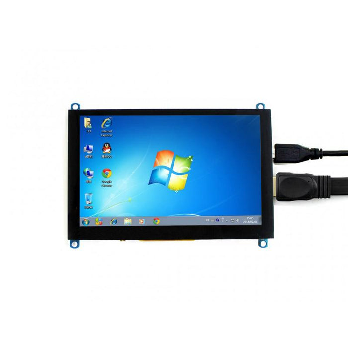 800x480p 5 inch HDMI Capacitive Touch Screen LCD with HDMI and USB Cable
