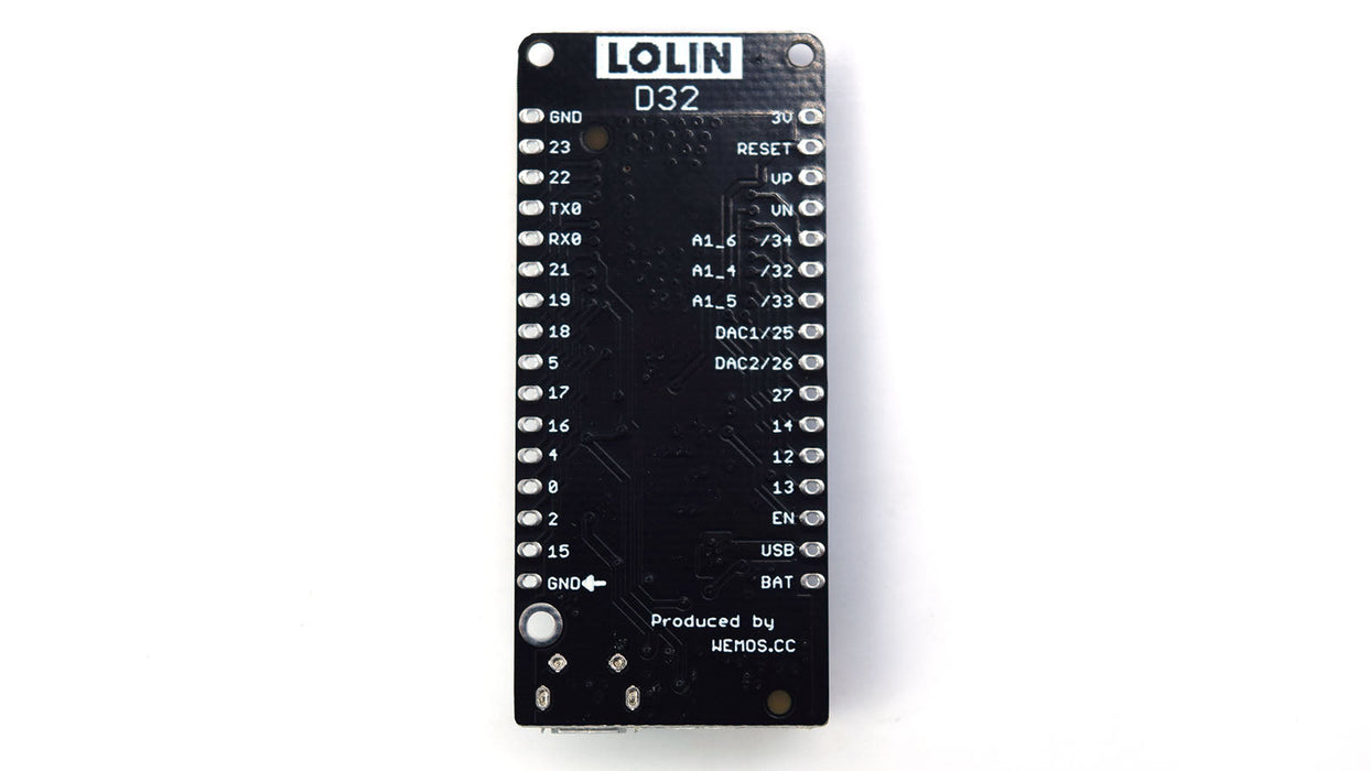 LOLIN D32 ESP-32-WROOM WiFi and Bluetooth IoT Board