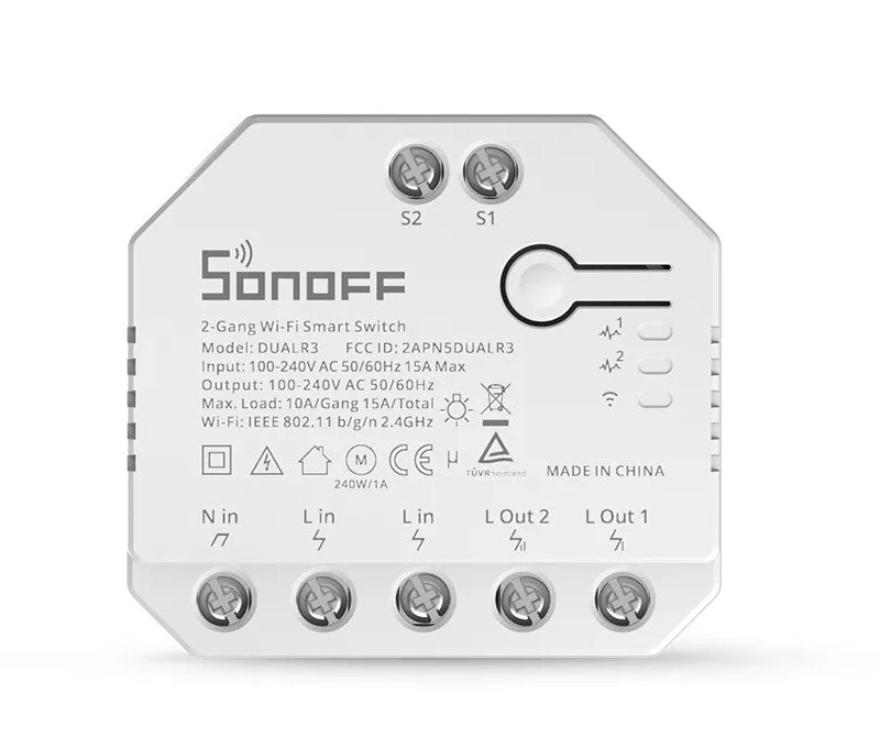 SONOFF DUALR3 Dual Relay Two Way Power Metering Smart Switch