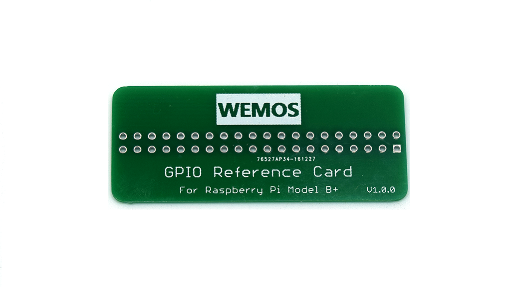 GPIO Reference Card for Raspberry Pi