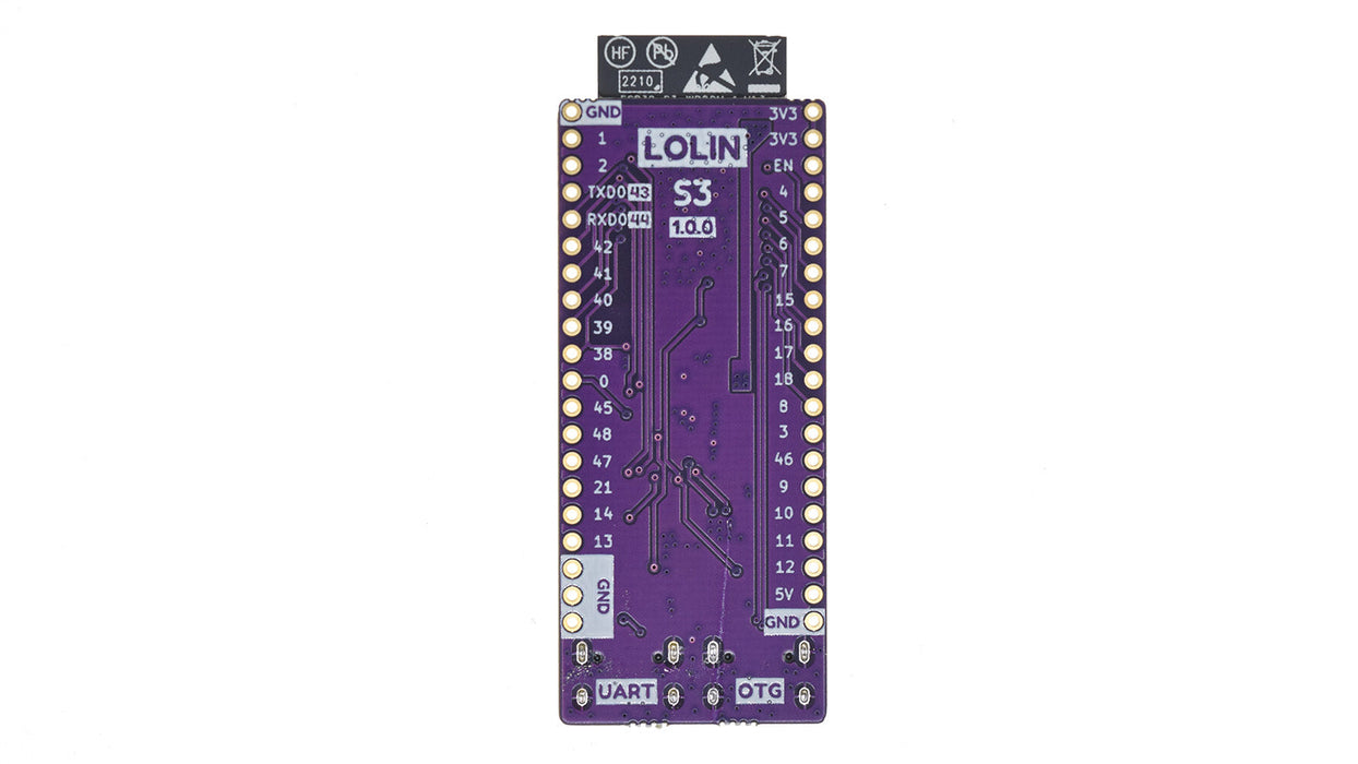 LOLIN S3 ESP32-S3-WROOM WiFi and Bluetooth IoT Board
