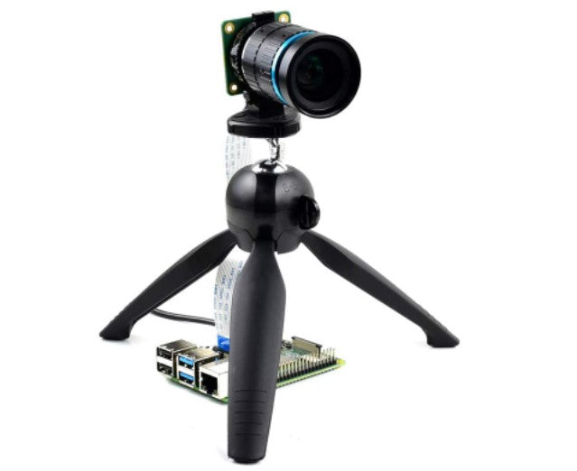 Portable Mini Tripod with 360 Degree Rotation works with Raspberry Pi HQ Camera