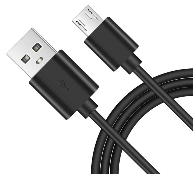 USB to Micro USB Fast Charging and Data Cable 2m Long Black Colour