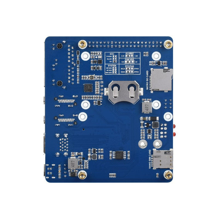 Dual Gigabit 5G 4G Ethernet Base Board for Raspberry Pi Compute Module CM4