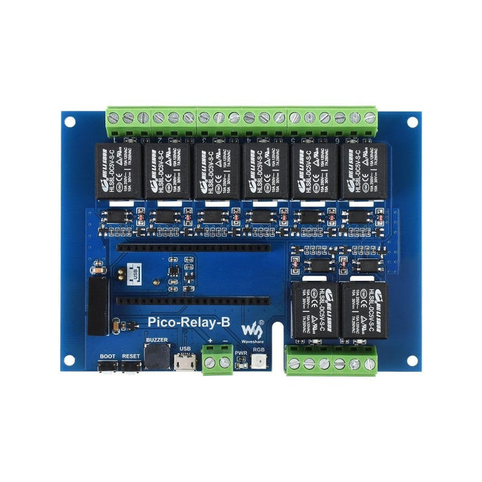 Industrial Relay Module 8-Channel for Raspberry Pi Pico – Multi Protection