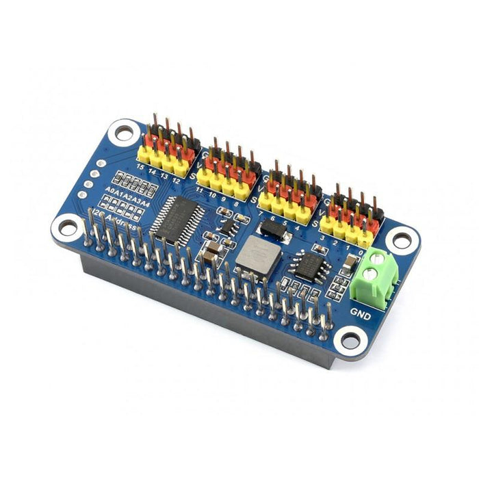 12 Bit 16 Channel Servo Driver HAT for Raspberry Pi  with I2C Interface