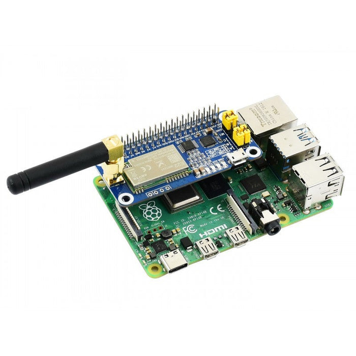 SX1262 915MHz LoRa HAT for Raspberry Pi – America, Asia, Oceania with Antenna